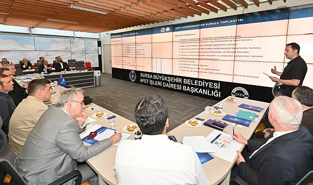 Bursa'nın afet planı AKOM'da masaya yatırıldı