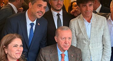 Cumhurbaşkanı Erdoğan Edirne heyetini kafeteryada kabul etti