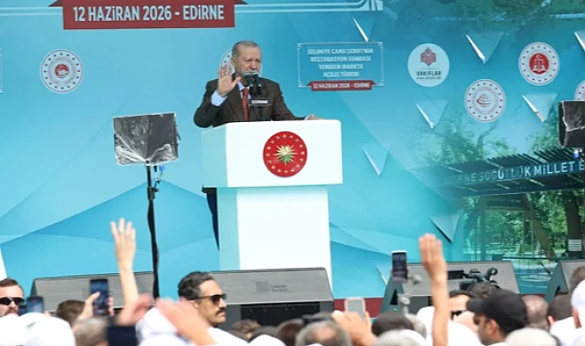 Cumhurbaşkanı Erdoğan'dan Edirne'de yatırımlar ve 'Türkiye Yüzyılı' vurgusu
