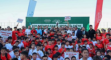 Gaziantep'te sokaktan sahaya spor şöleni