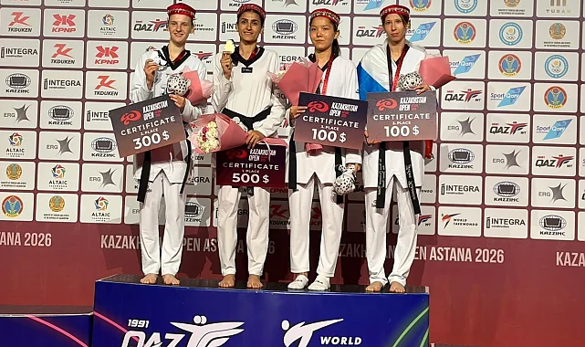 Hatice Kübra İlgün Kazakistan'dan iki madalya ile döndü