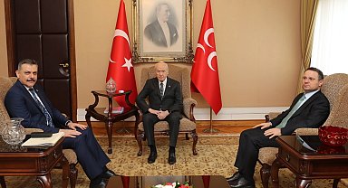 İki bakandan MHP lideri Bahçeli'ye ziyaret