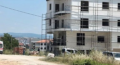 İnşaatta Korkutan Kaza