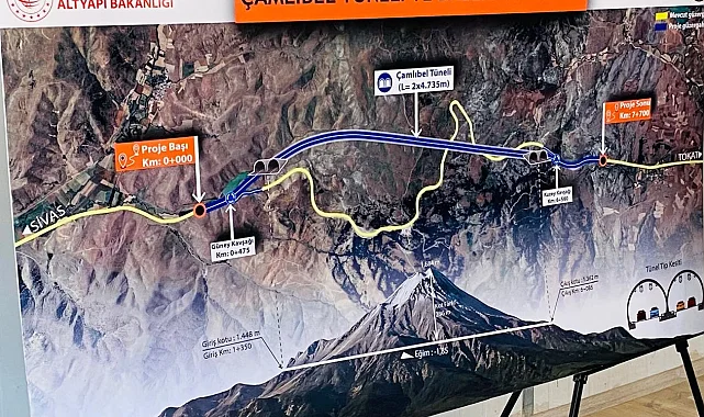 Karadeniz-Akdeniz hattında önemli adım... Çamlıbel Tüneli'nde inşa süreci başladı