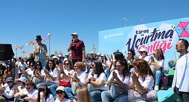 Kayseri Kocasinan'da gökyüzü renklendi