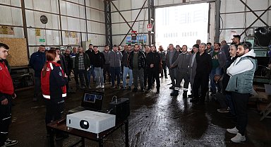 Kayseri Talas personeline yangın eğitimi