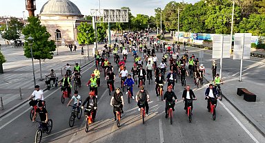 Konya'da 28 ilçede eş zamanlı pedal çevrildi
