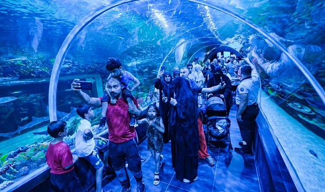 Körfez Aqua Kıtalar Akvaryumu'na yoğun ilgi