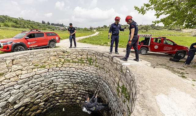 Mersin İtfaiyesinden boğulma vakalarına karşı tatbikat