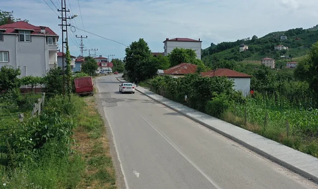 Ordu Kayabaşına modern kaldırım