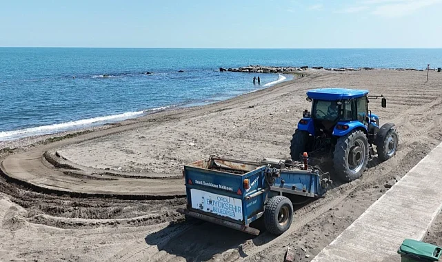 Ordu'da plajlar pırıl pırıl hazırlanıyor