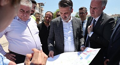 Şahin Biba ve Büyükşehir Heyeti İnegöl’de Projeleri Yerinde İnceledi