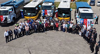Trabzon Büyükşehir Belediyesi filoya 5 yeni araç kazandırdı