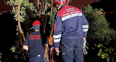 Trabzon'da itfaiye ve AFAD'dan kurtarma operasyonu