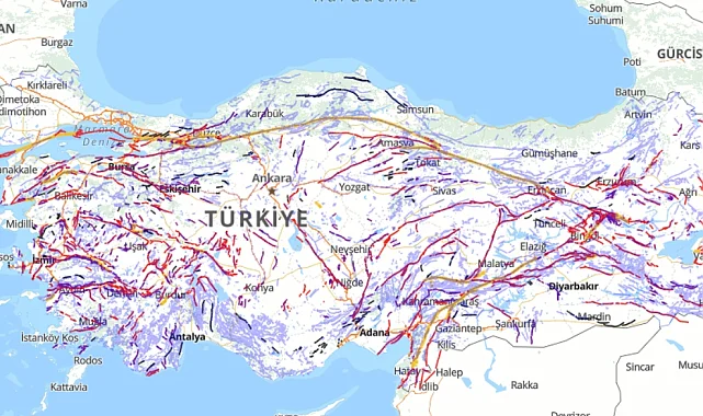 Türkiye'nin diri fay haritası güncellendi... Diri faylar 700'e yükseldi!