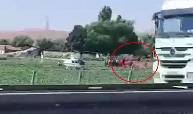 Ankara'da Eğitim Helikopteri Düştü
