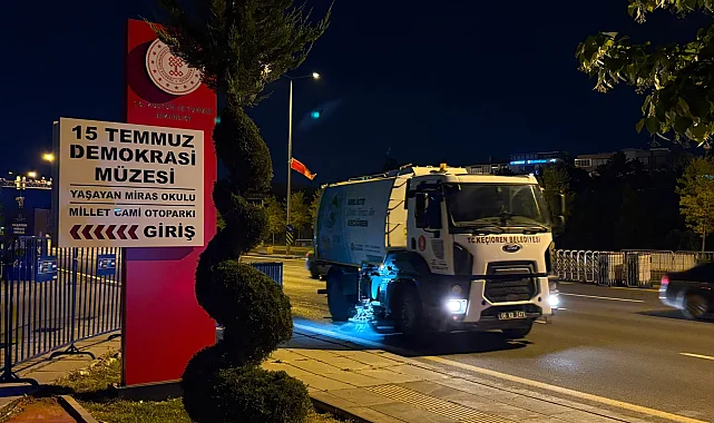 Ankara Keçiören'de NATO için temizlik mesaisi