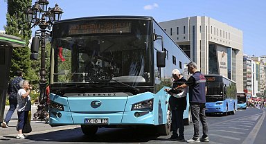 Ankara'da toplu taşımada klima ve hizmet denetimi