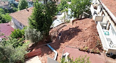 Belediye merdiven ve istinat duvarı üretiyor