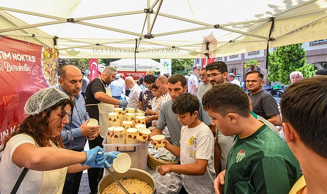 Bursa Osmangazi'de aşure geleneği yaşatılıyor