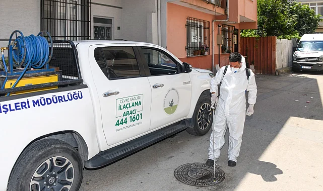 Bursa Osmangazi'de haşereye karşı anında müdahale