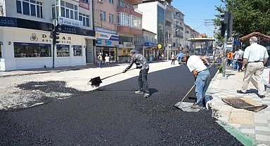 Bursa Yenişehir'in ana arterleri sıcak asfaltla yenilendi