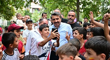 Bursa Yıldırım'da çocukların neşesi sokağa taştı