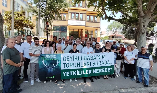 Bursa'da kızıl geyiklerin av ihalesine tepki! Doğa ihale edilemez