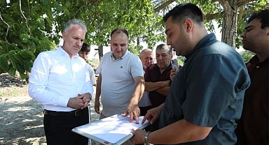 İnegöl Belediyesi’nden Kırsal Mahallelere Parke Taş Hamlesi