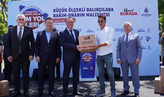 İstanbul Büyükşehir'den küçük ölçekli balıkçılara malzeme desteği