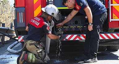 İzmir İtfaiyesi bukalemunu hayata döndürdü