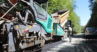 İznik-Gölcük ulaşımını kolaylaştıracak bağlantı yolunda yenileme çalışmaları sürüyor