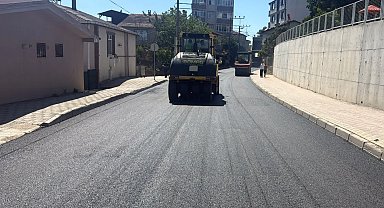 Kocaeli Gebze'de asfalt çalışması tamamlandı