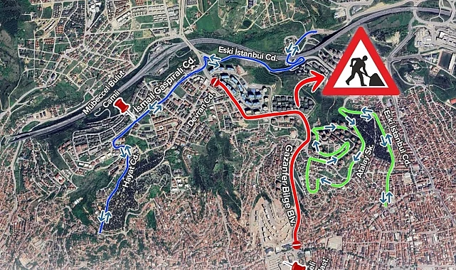 Kocaeli'de Gazanfer Bilge Bulvarı trafiğe kapatılacak