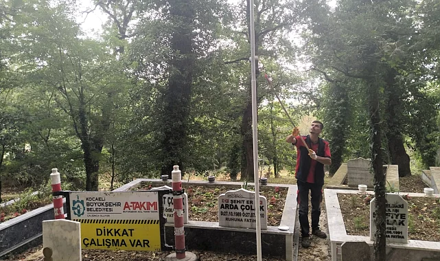 Kocaeli'de Hakkaniye Şehitliği'ne Büyükşehir'den anlamlı dokunuş