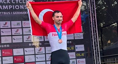 Konya Büyükşehirli milli bisikletçi Avrupa'da zirvede