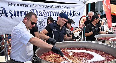 Manisa Büyükşehir'den pazarda 2 bin kişiye aşure ikramı
