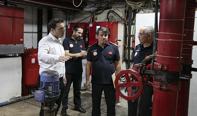 Mersin İtfayesi yangın güvenliği denetimlerini sürdürüyor
