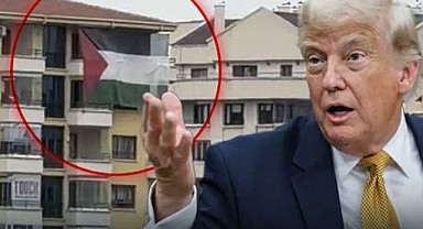 Otel Karşısında Filistin Bayrağı Dikkat Çekti