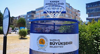 Samsun'da Adnan Menderes Bulvarı'nda sıfır atık dönüşümü