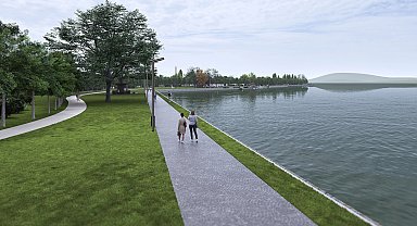 Sapanca Gölü manzarasında yeşil koridor uzuyor
