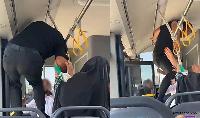 Şehir İçi Otobüste Şiddetli Tartışma Kavgaya Dönüştü