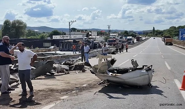 Şile Otoyolu’nda Korkutan Kaza