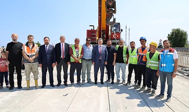 Trabzon'da Başkan Genç, Reşadiye Viyadüğü'nde incelemelerde bulundu
