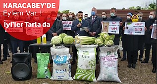 İYİ PARTİ TARLAYA İNDİ